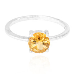 Anello in argento con Citrino