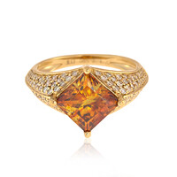Anello in oro con Sfalerite (de Melo)