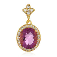 Ciondolo in argento con Fluorite Rosa del Messico