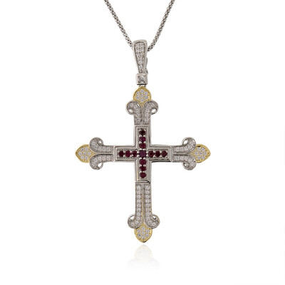 Collana in argento con Rubino Mozambico (Dallas Prince Designs)