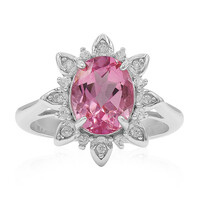 Anello in argento con Topazio Mistico Flamingo