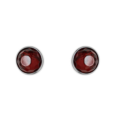 Orecchini in argento con Ambra Rossa Colombiana (dagen)
