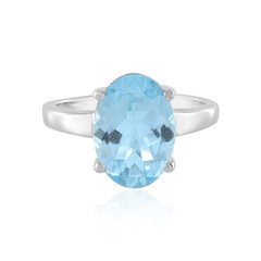 Anello in argento con Topazio Blu Cielo