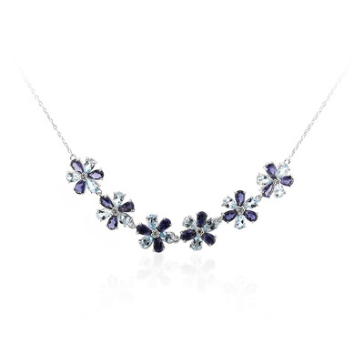Collana in argento con Iolite