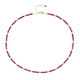 Collana in argento con Rubino Mozambico