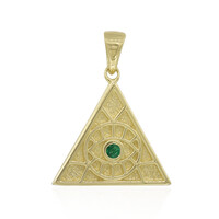 Ciondolo in argento con Smeraldo Brasiliano