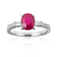Anello in oro con Rubino Mozambico AAA (CIRARI)