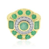 Anello in oro con Smeraldo Brasiliano