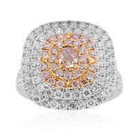 Anello in oro con Diamante Rosa I1 (CIRARI)