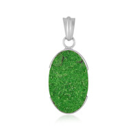 Ciondolo in argento con Uvarovite