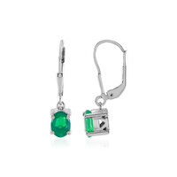 Orecchini in argento con Opale Verde dell'Etiopia