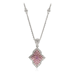 Collana in oro con Diamante Rosa I1 (CIRARI)