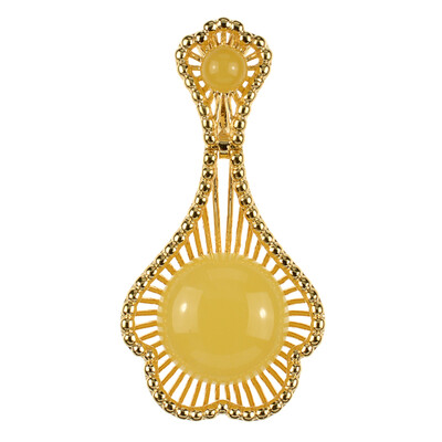 Ciondolo in argento con Ambra Baltica (dagen)