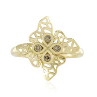 Anello in oro con Diamante Champagne I2 (Ornaments by de Melo)