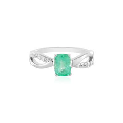 Anello in argento con Smeraldo Russo