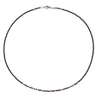 Collana in argento con Spinello Nero