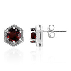 Orecchini in argento con Granato