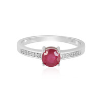 Anello in argento con Rubino del Madagascar