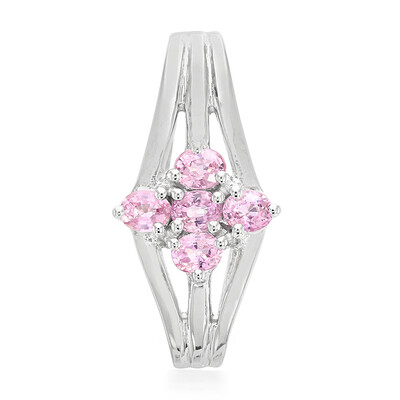 Ciondolo in argento con Zaffiro Padparadscha
