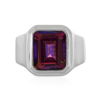 Anello in argento con Topazio Mistico Porpora