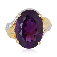 Anello in argento con Ametista Zambiana