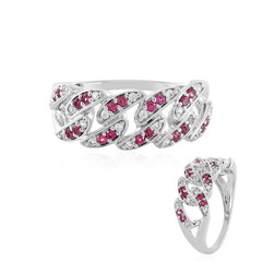 Anello in argento con Rodolite