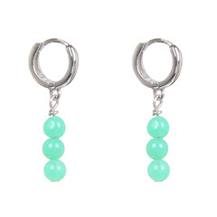 Orecchini in argento con Crisoprasio