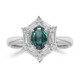 Anello in platino con Alessandrite Brasiliana (CIRARI)
