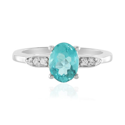 Anello in argento con Apatite Blu
