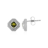 Orecchini in argento con Tormalina Neon del Madagascar
