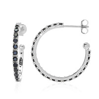 Orecchini in argento con Spinello Nero