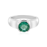 Anello in argento con Fluorite Petrolio del Belgio