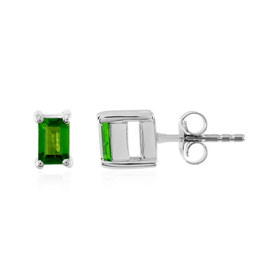 Orecchini in argento con Diopside Russo