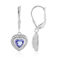 Orecchini in argento con Tanzanite (non riscaldata)