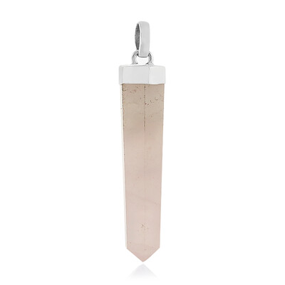 Ciondolo in argento con Quarzo Rosa