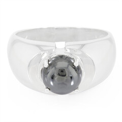 Anello da uomo in argento con Ematite Nera