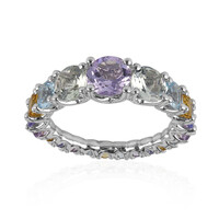 Anello in argento con Ametista Rose de France