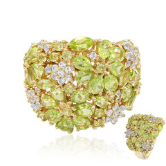 Anello in argento con Peridoto