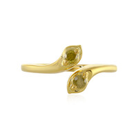 Anello in argento con Diamante Giallo I3