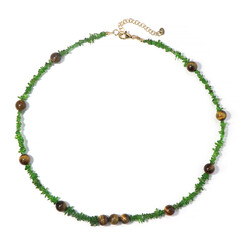 Collana in argento con Occhio di Tigre