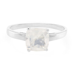 Anello in argento con Quarzo Ghiaccio di Luna