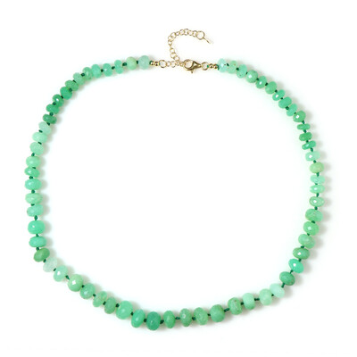 Collana in argento con Crisoprasio (Adela Silber)