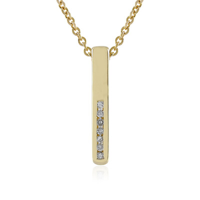 Collana in oro con Diamante I2 (J) (de Melo)