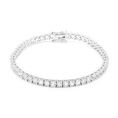 Bracciale in argento con Topazio Bianco