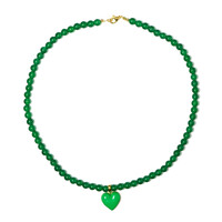 Collana in argento con Onice Verde (Riya)
