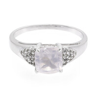 Anello in argento con Quarzo Ghiaccio di Luna