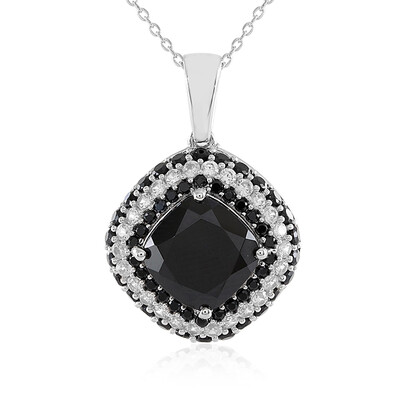 Collana in argento con Spinello Nero