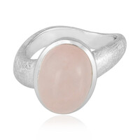 Anello in argento con Quarzo Rosa