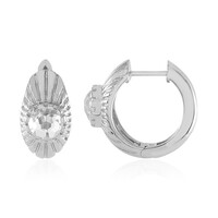 Orecchini in argento con Topazio Bianco