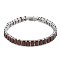 Bracciale in argento con Granato